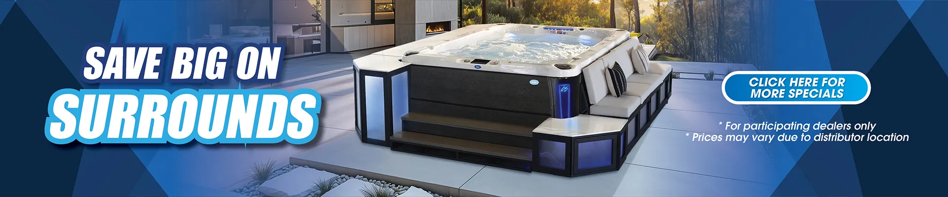 Calspas hot tub being used in a family setting - Chino