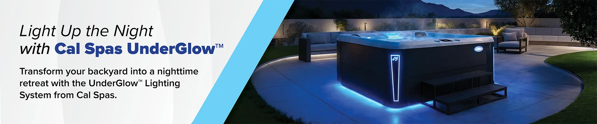 Calspas hot tub being used in a family setting - Chino