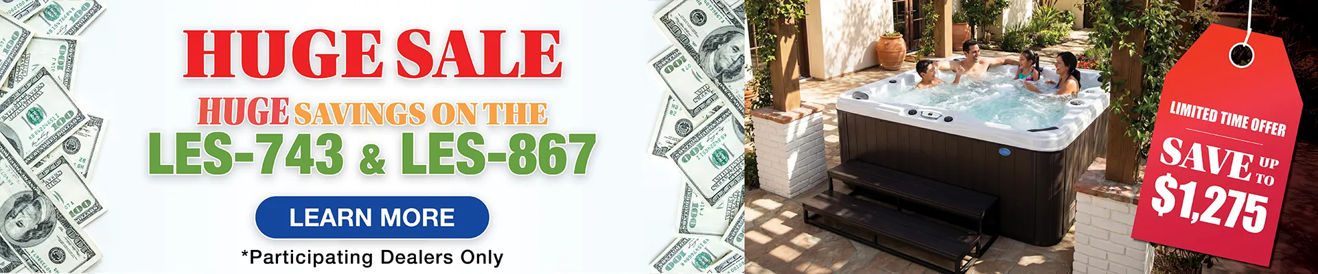 Calspas hot tub being used in a family setting - Chino